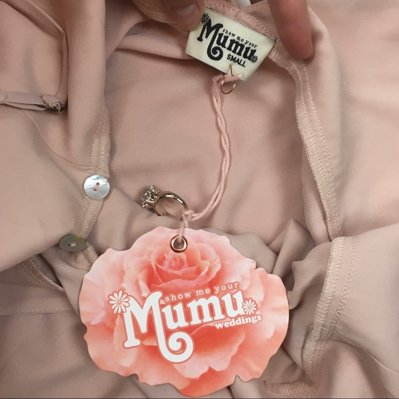 Show me your mumu mariah wrap dress dusty blush - Picture 4 of 4